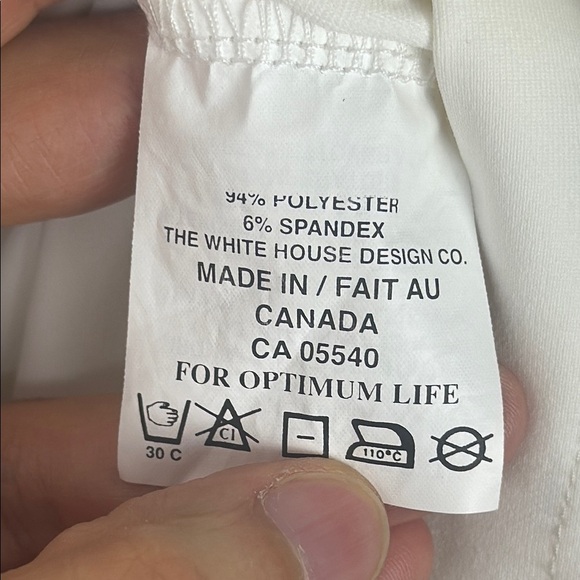 Sympli The Best White Fitted 3/4 Sleeve Top Size 12 - Picture 8 of 8